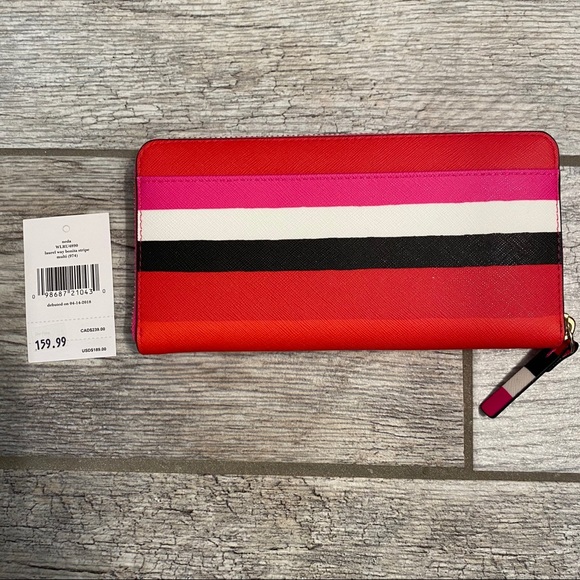 Kate Spade Neda Laurel Way Bonita Stripe Wallet - Picture 3 of 9